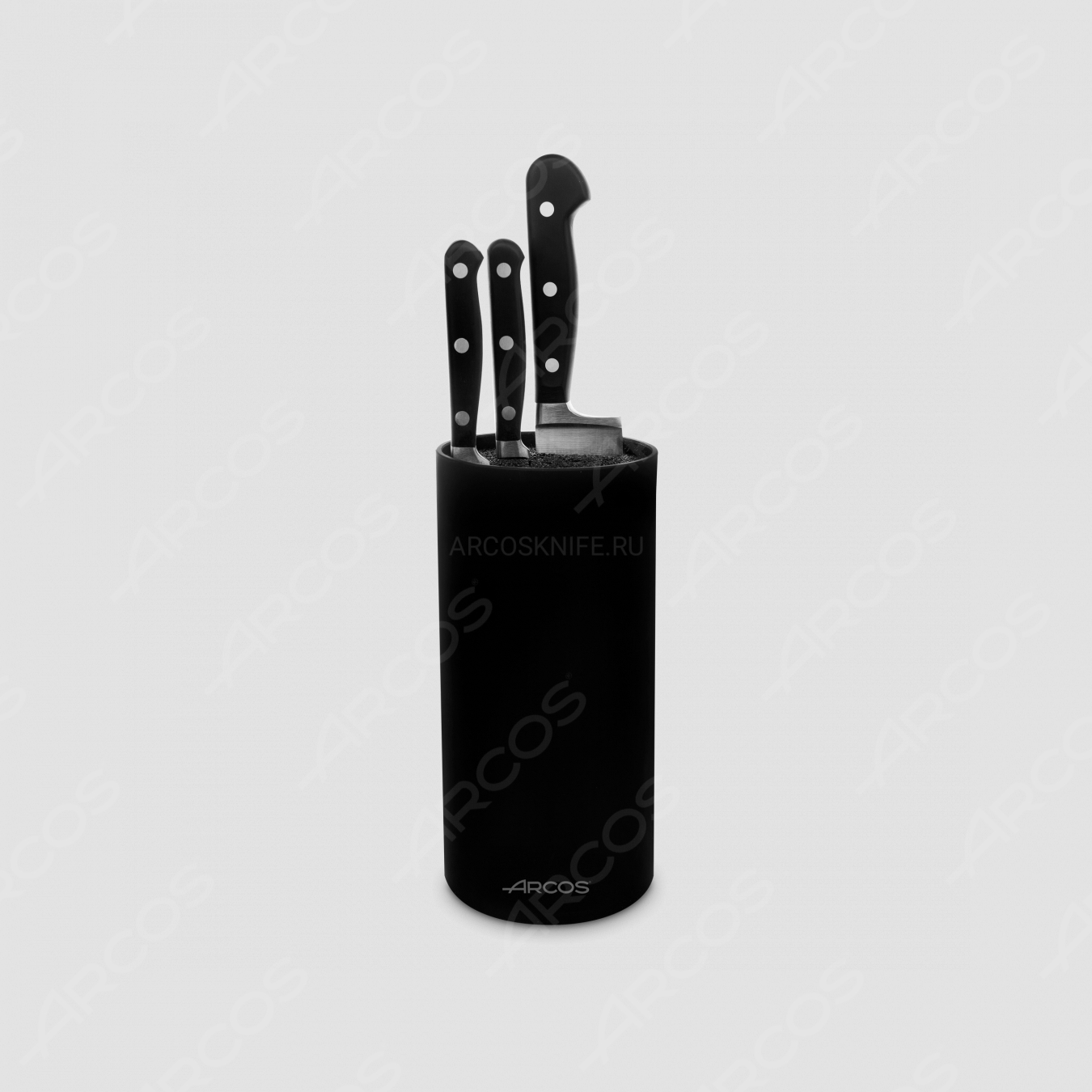 Набор из 3-х ножей с черной подставкой, серия Opera, ARCOS, Испания
