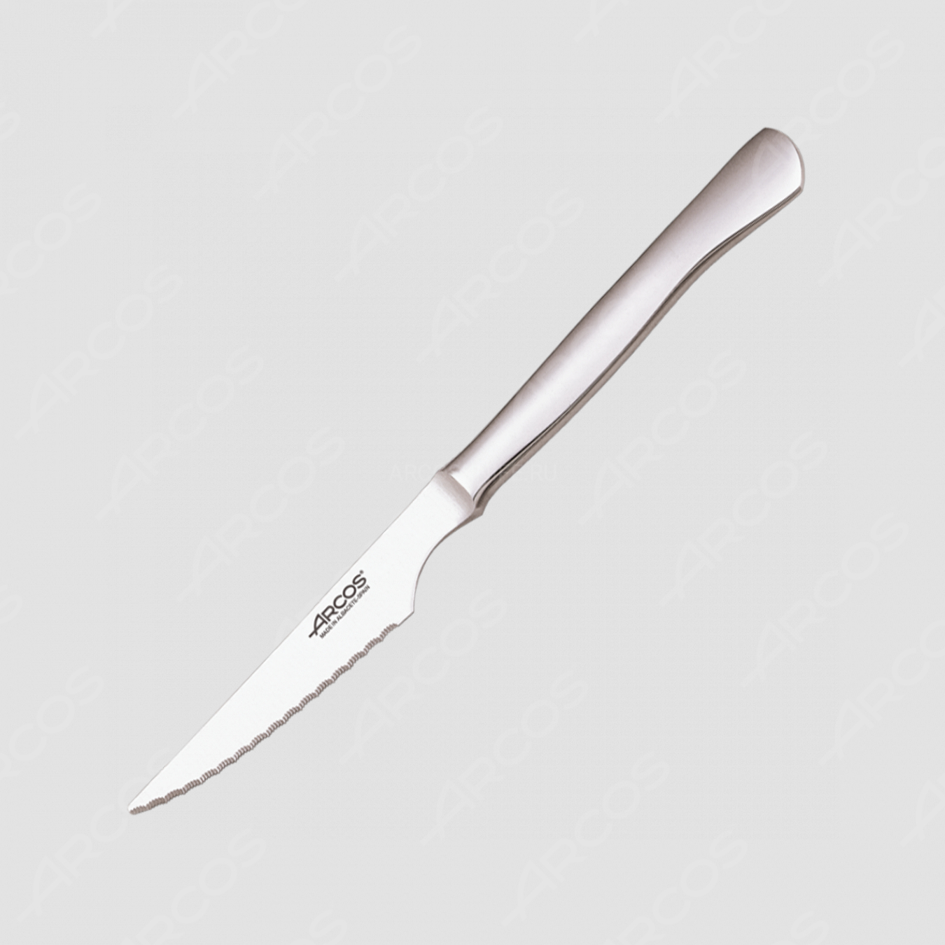 Нож столовый для стейка, 110 мм, рукоять нержавеющая сталь, серия STEAK, ARCOS, Испания