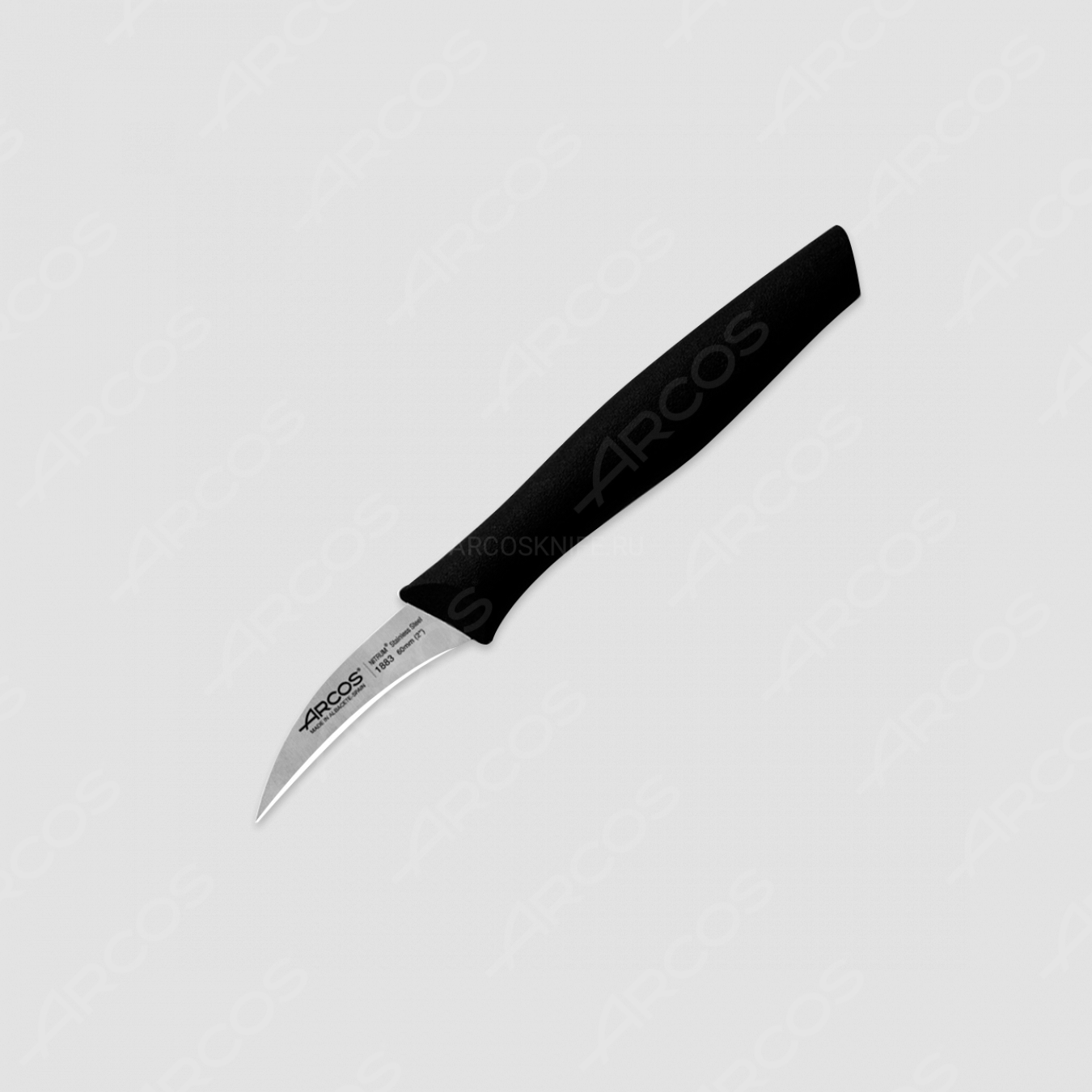 Нож кухонный для чистки 6 см, рукоять черная, серия Nova, ARCOS, Испания