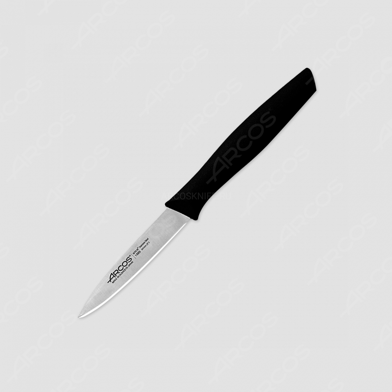 Нож кухонный для чистки 8,5 см, рукоять черная, серия Nova, ARCOS, Испания