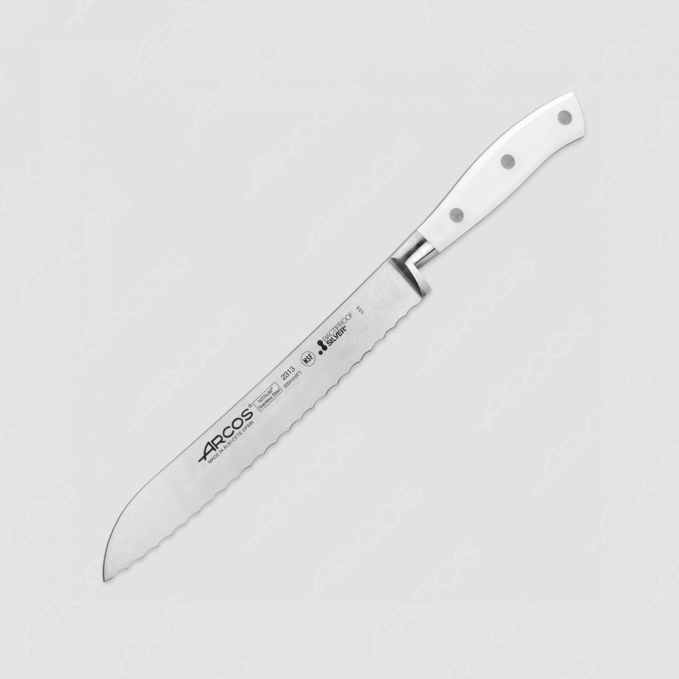 Нож кухонный для хлеба 20 см, серия Riviera Blanca, ARCOS, Испания
