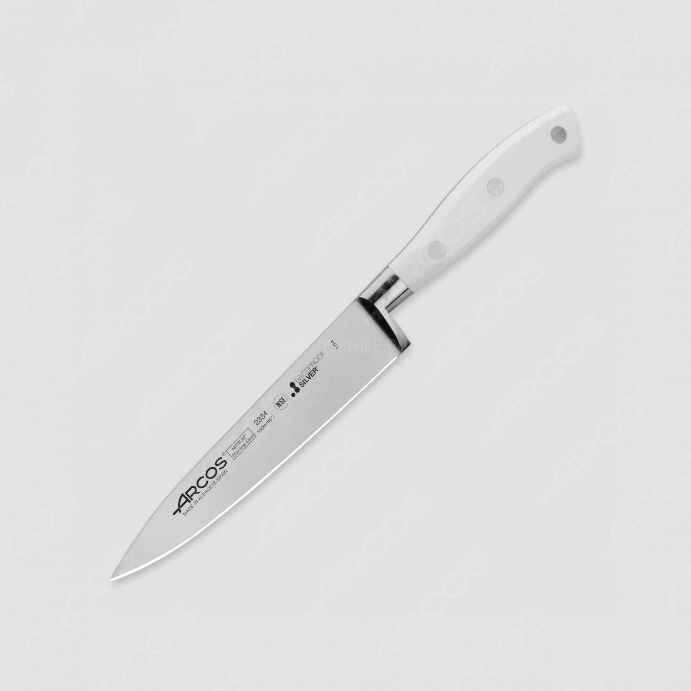 Профессиональный поварской кухонный нож 15 см, серия Riviera Blanca, ARCOS, Испания