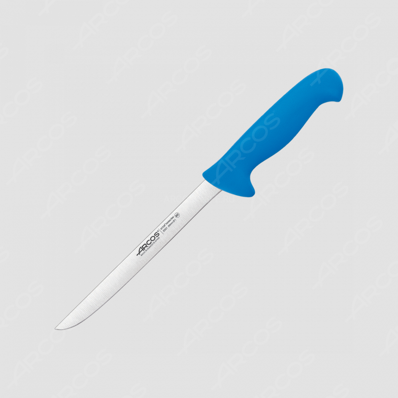Нож кухонный для нарезки филе 20 см, рукоять - голубая, серия 2900, ARCOS, Испания