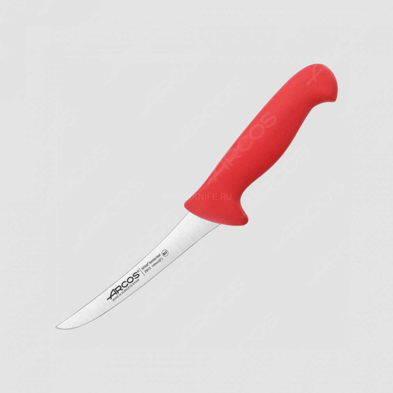 Нож кухонный обвалочный 14 см, рукоять - красная, серия 2900, ARCOS, Испания