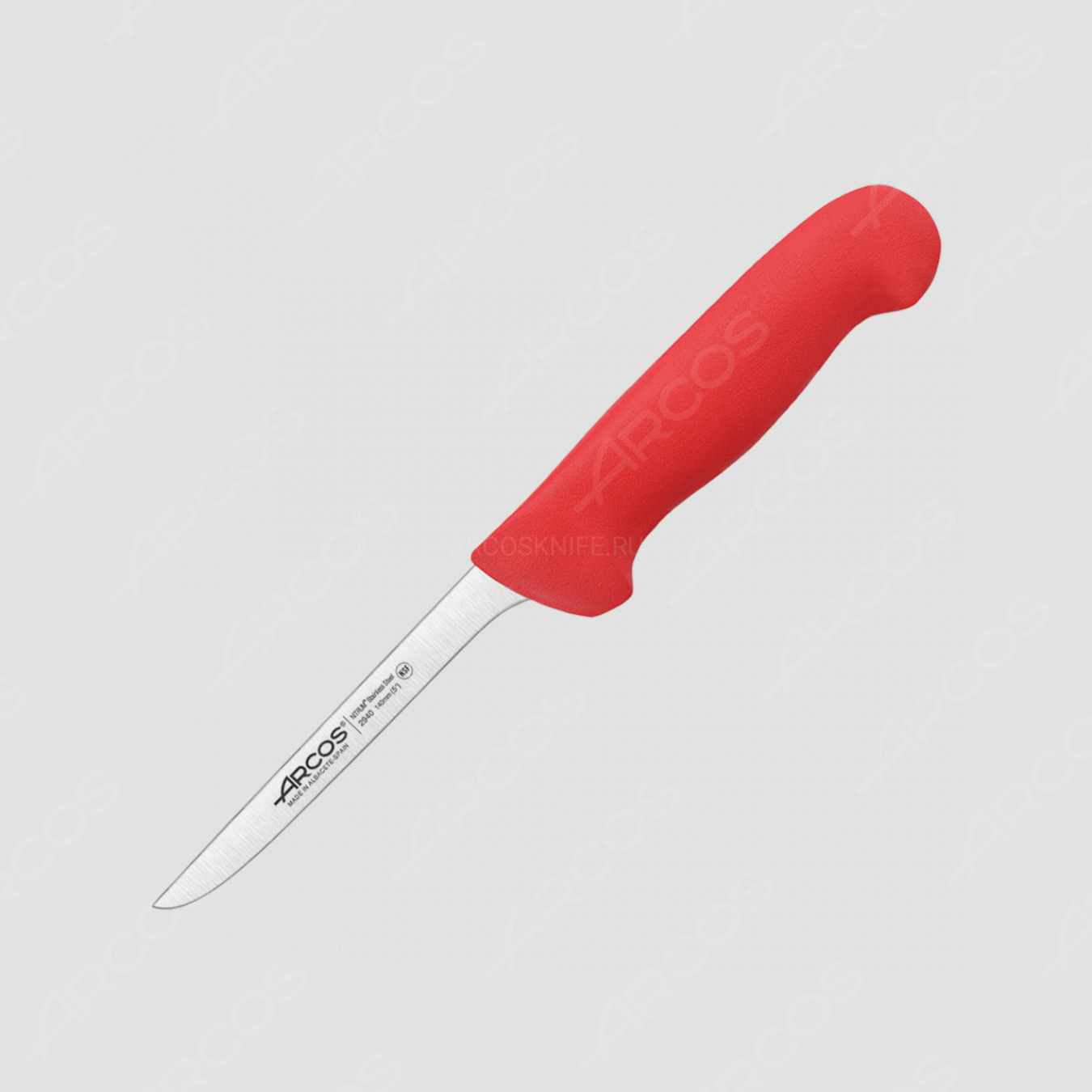 Нож кухонный обвалочный 14 см, рукоять красная, серия 2900, ARCOS, Испания