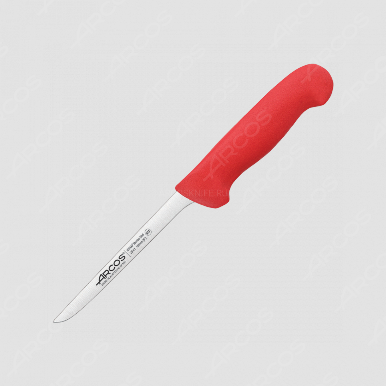 Нож кухонный обвалочный 16 см, рукоять красная, серия 2900, ARCOS, Испания