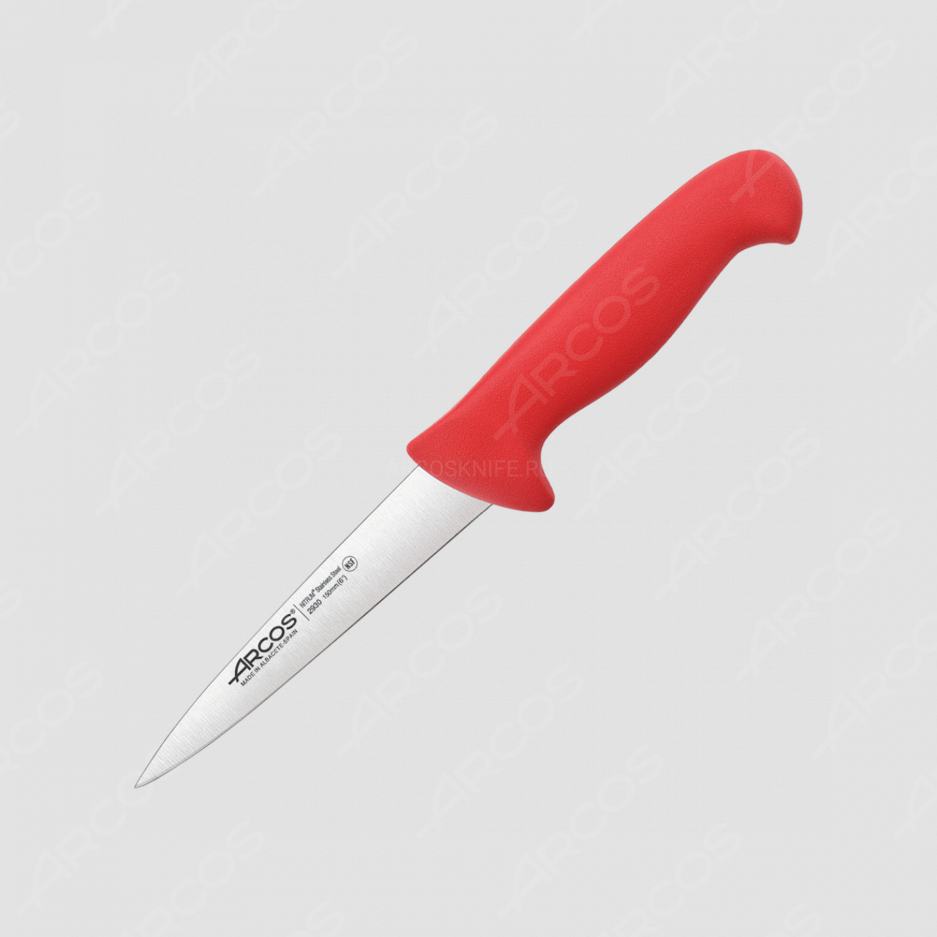 Нож кухонный для разделки мяса 15 см, рукоять - красная, серия 2900, ARCOS, Испания