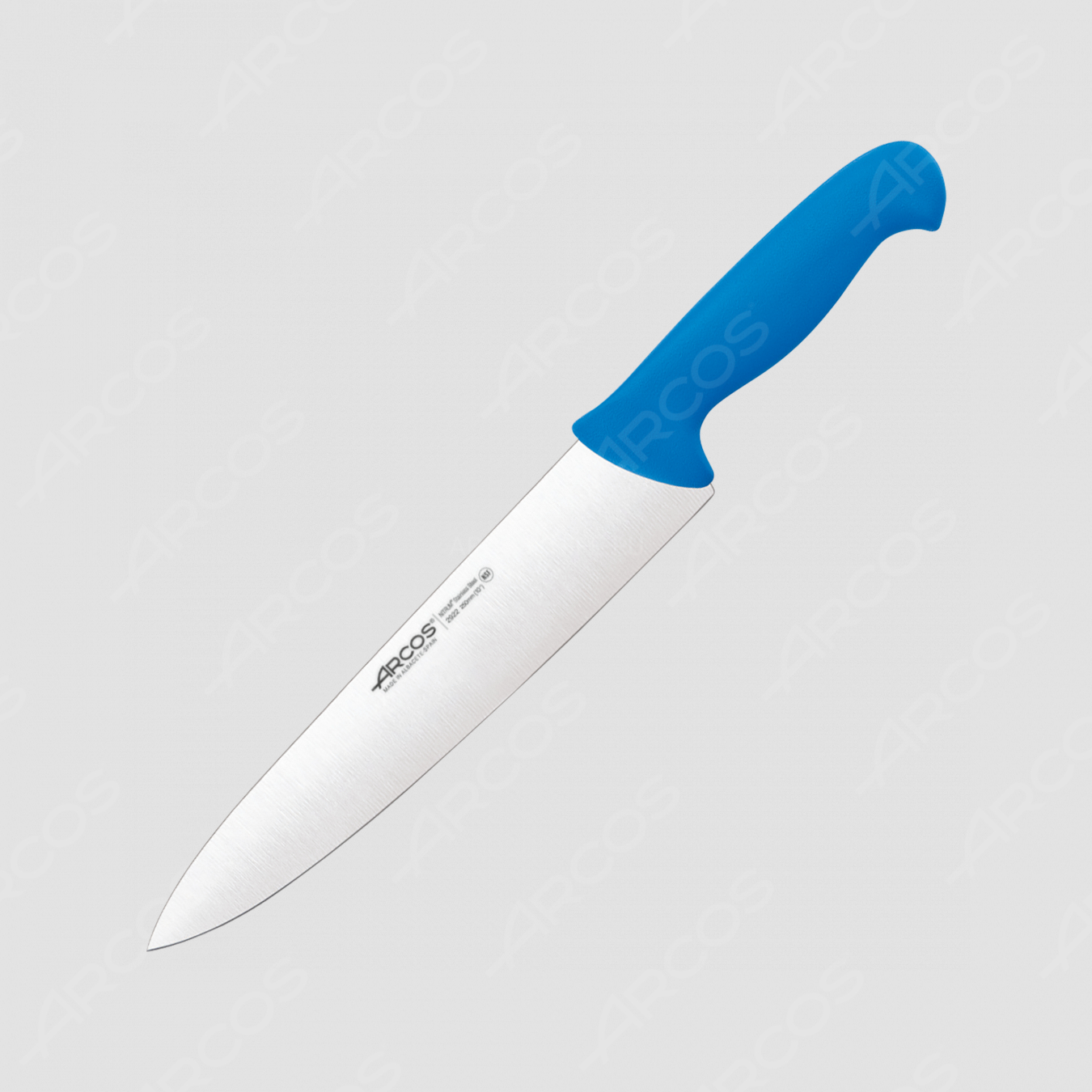 Нож кухонный поварской 25 см, рукоять голубая, серия 2900, ARCOS, Испания