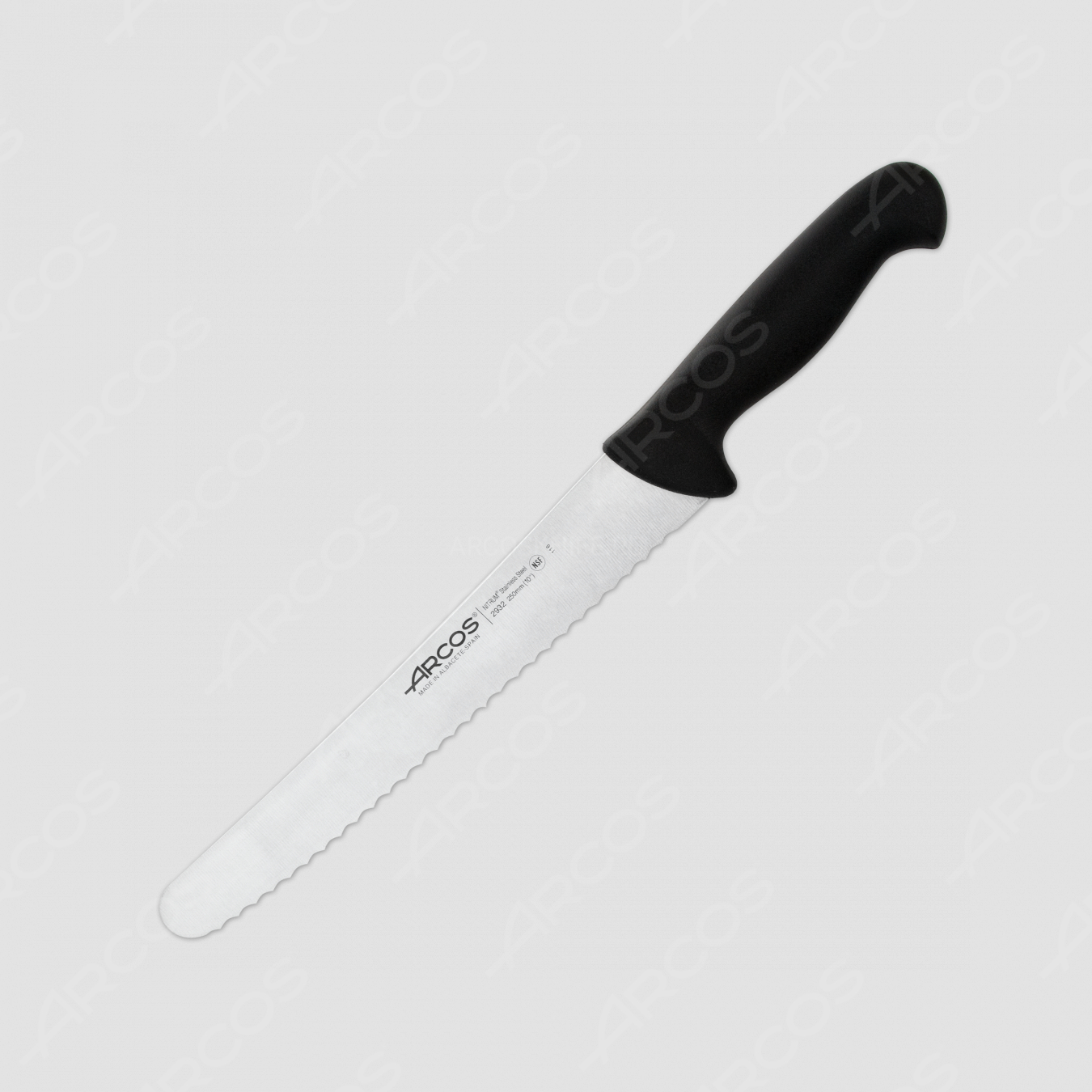 Нож кухонный для кондитерских изделий 25 см, рукоять - черная, серия 2900, ARCOS, Испания