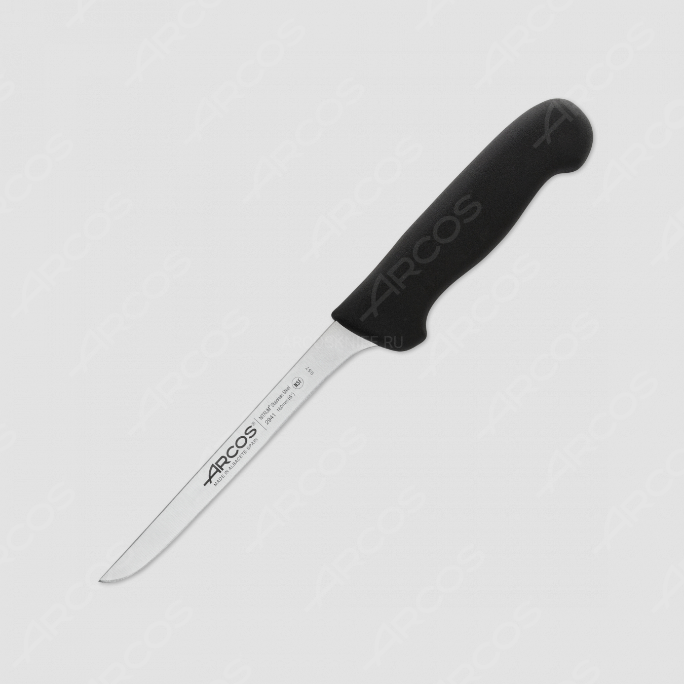 Нож кухонный обвалочный 16 см, рукоять - черная, серия 2900, ARCOS, Испания