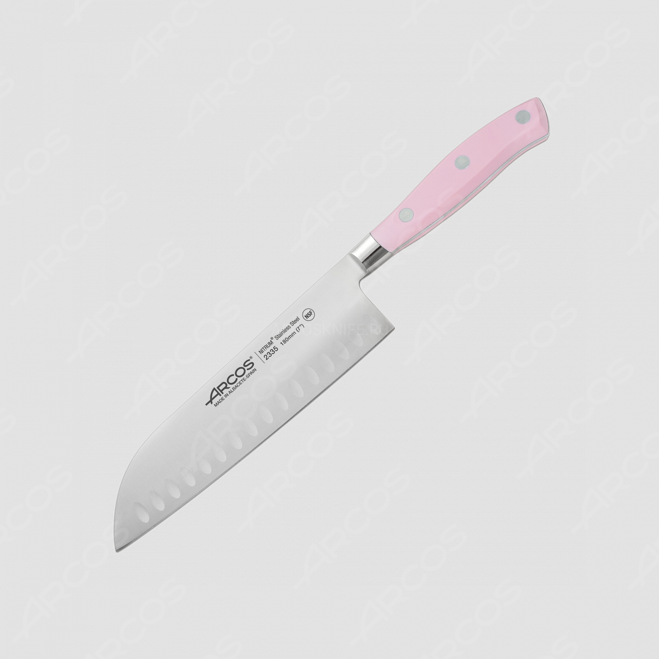 Профессиональный поварской кухонный нож японский «Шеф» 18 см, серия Riviera Rose, ARCOS, Испания