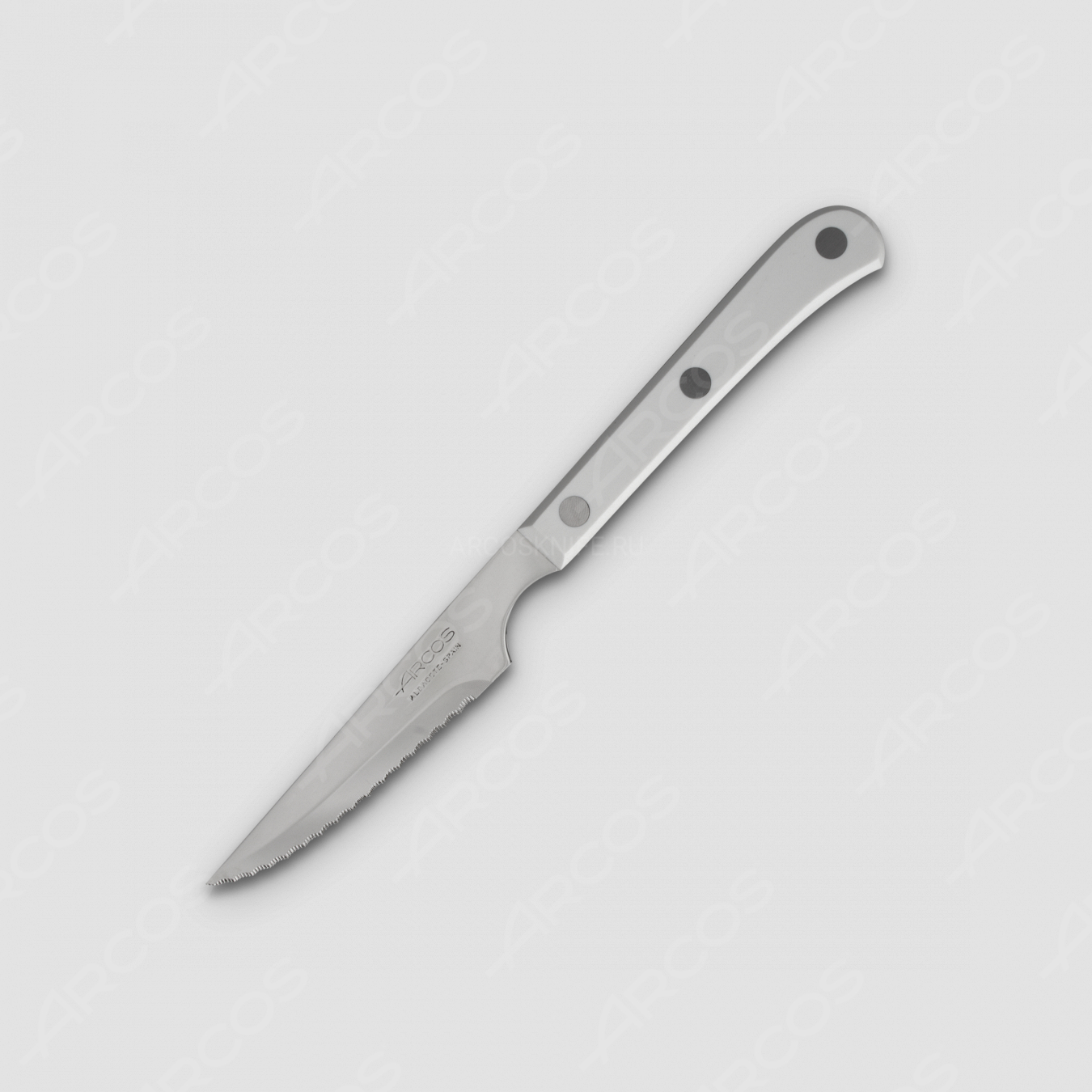 Нож для стейка 11,5 см, рукоять белая, серия Mesa, ARCOS, Испания
